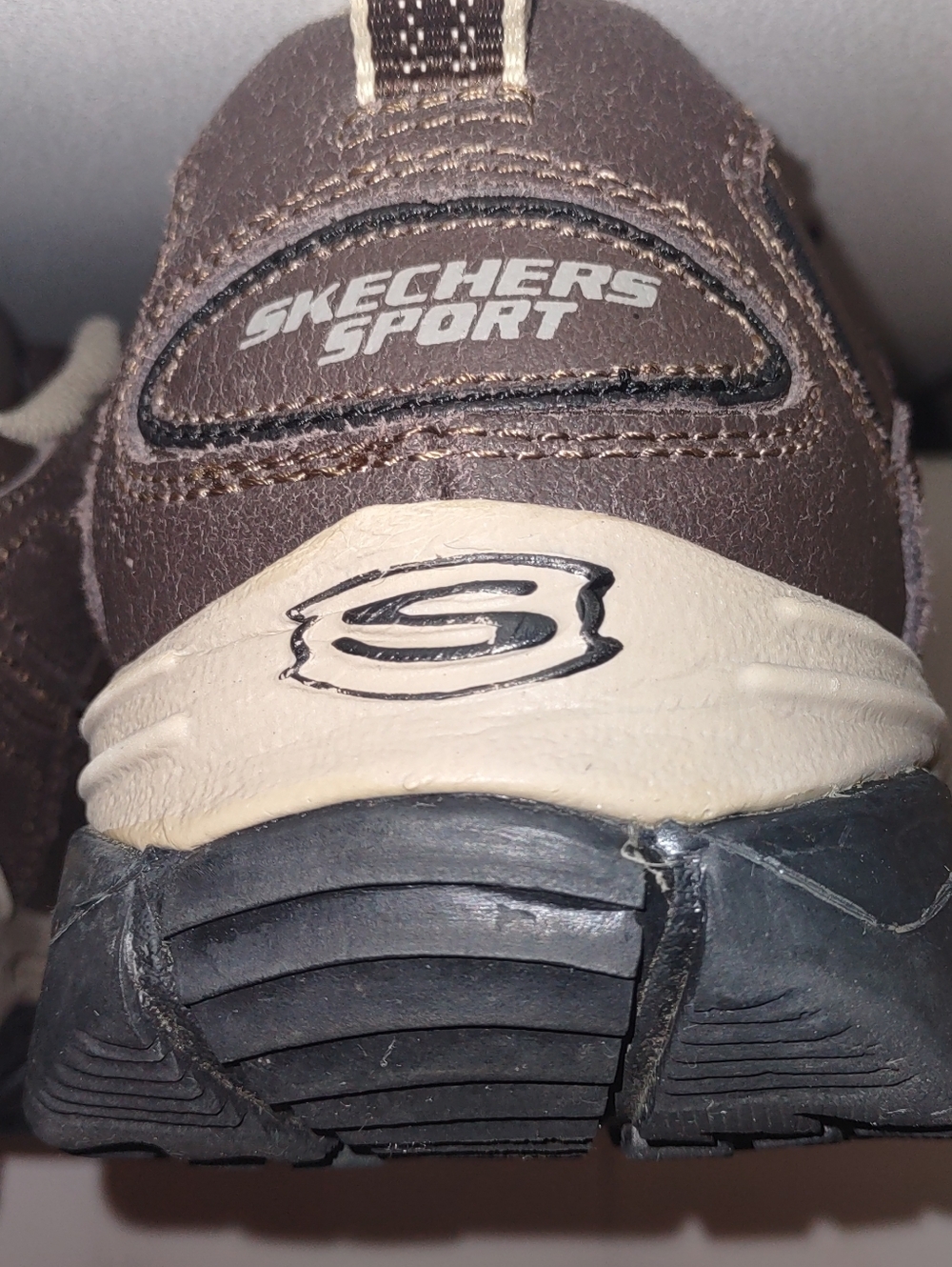 Skechers Energy Downforce Men Size 10 Leather Walking Shoes - Brown - Picture 8 of 11